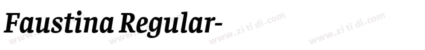 Faustina Regular字体转换
